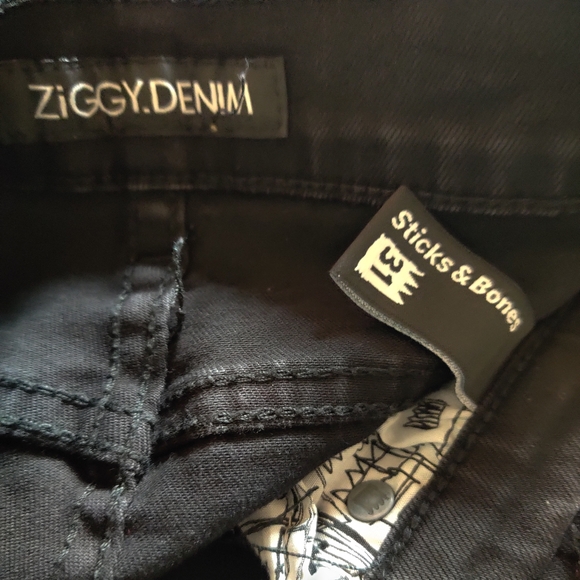 Ziggy Sticks & Bones Black Skinny Stretch Denim - Picture 8 of 9